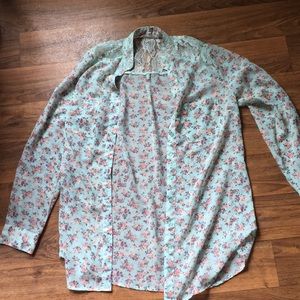 Flowery top.